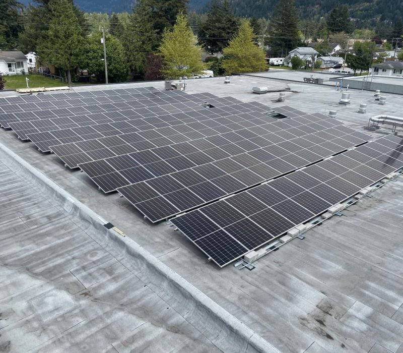 JZ electic commercial solar installation in Vancouver